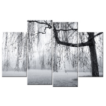 Impresión blanco y negro del arte del árbol de la lona impresiones de lienzo